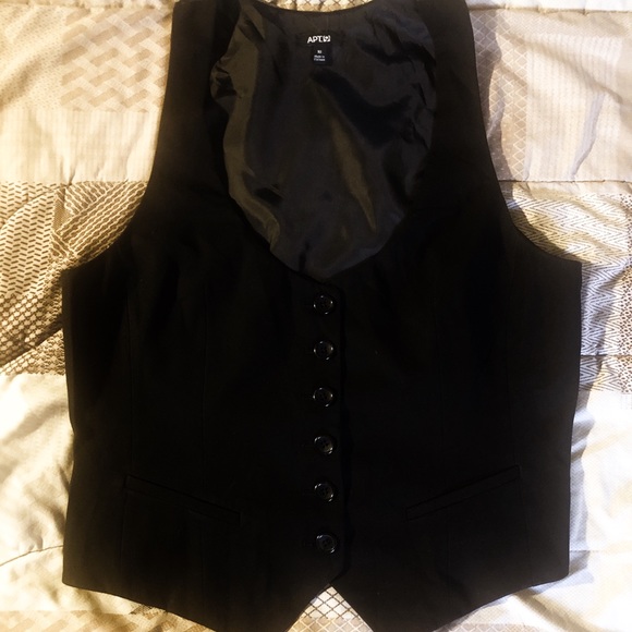 Apt 9 black women’s vest size 10 - Picture 1 of 1